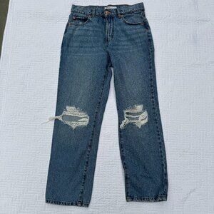 GARAGE Vintage Straight Jeans Womens Medium Wash Fay Blue - 7  / 28